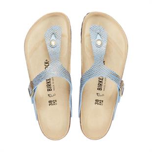 Birkenstock 1021505 Gizeh BS Shiny Python Dusty Blue Kadın Terlik