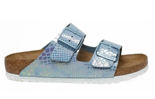 Birkenstock 1025860 Arizona BS Shiny Snake Sky Kadın Terlik