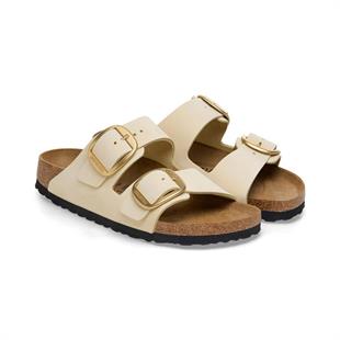 Birkenstock 1026585 Arizona Big Buckle Nu Ecru Kadın Terlik