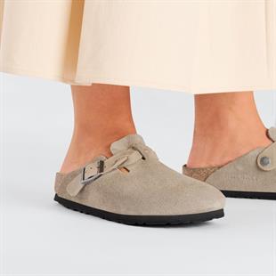 Birkenstock 1026694 Boston VL Braided Taupe Kadın Terlik