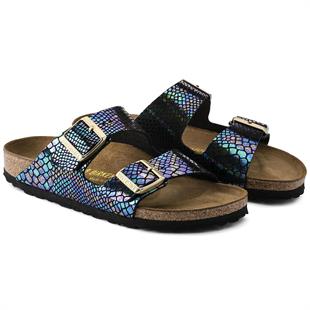 Birkenstock  Arizona Shiny Snake Black Multicolor 1003463 Kadın Terlik