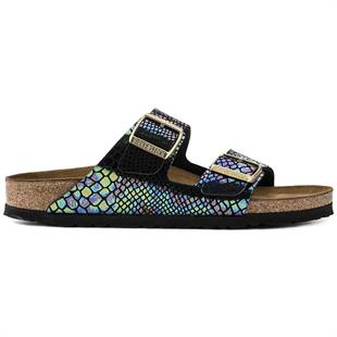 Birkenstock  Arizona Shiny Snake Black Multicolor 1003463 Kadın Terlik