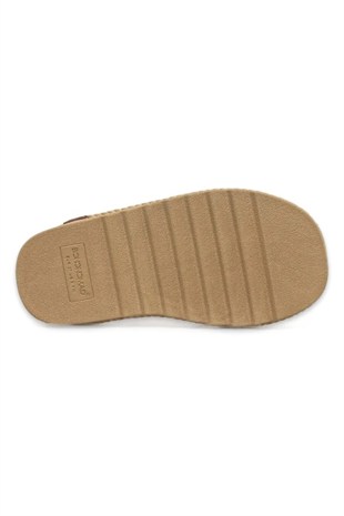 Bohonomad Bodrum Chunky Bej Platform Kadın Sandalet