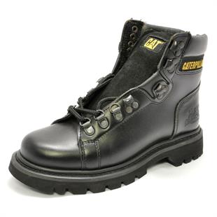 Caterpillar Alaska Black Deri Erkek Bot