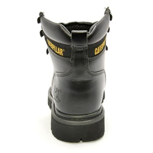 Caterpillar Alaska Black Deri Erkek Bot