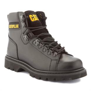 Caterpillar Alaska Black Deri Erkek Bot