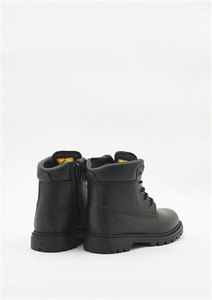 Caterpillar Bruiser 2.0 Black Deri Çocuk Bot