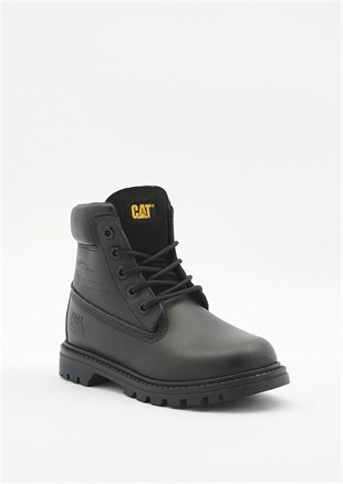Caterpillar Bruiser 2.0 Black Deri Çocuk Bot