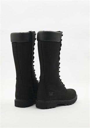Caterpillar Clovis Hi Black Nubuk Kadın Çizme