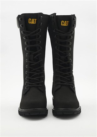 Caterpillar Clovis Hi Black Nubuk Kadın Çizme