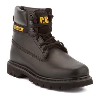 Caterpillar Colorado Black Deri Erkek Bot
