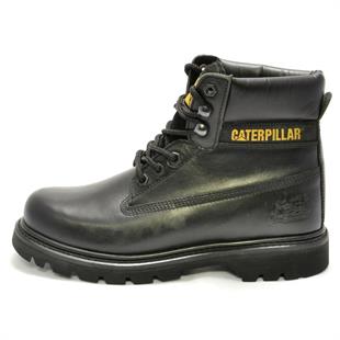 Caterpillar Colorado Black Deri Erkek Bot