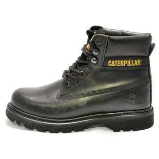 Caterpillar Colorado Black Deri Erkek Bot