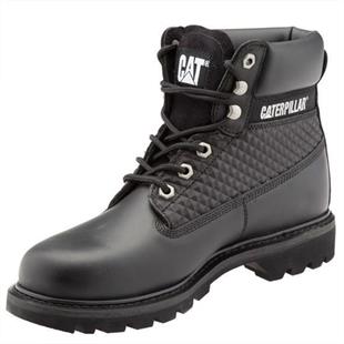 Caterpillar Colorado Print Black Deri Kadın Bot