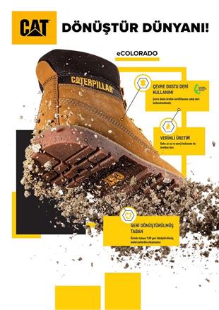 Caterpillar E Colorado Grey Nubuk Erkek Bot