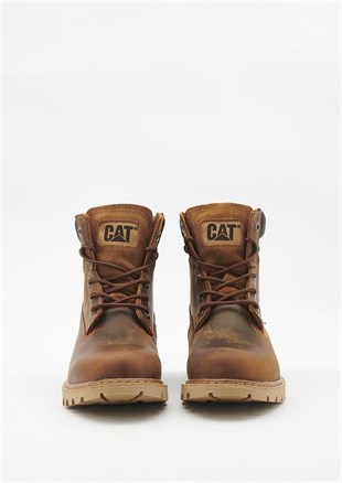 Caterpillar Golden Copper Deri Erkek Bot