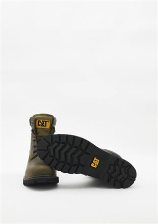 Caterpillar Golden Dark Olive Deri Erkek Bot