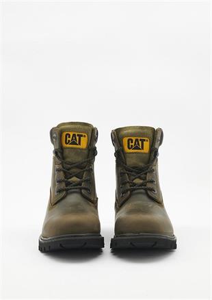 Caterpillar Golden Dark Olive Deri Erkek Bot