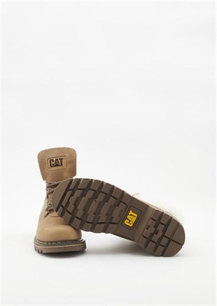 Caterpillar İllinois Beıge Crazy Deri Kadın Bot