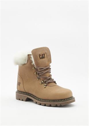 Caterpillar İllinois Beıge Crazy Deri Kadın Bot
