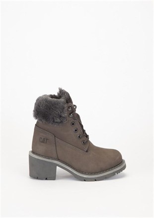 Caterpillar Nikki Dark Grey Nubuk Kadın Bot