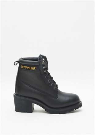 Caterpillar Ottawa Black Deri Kadın Bot