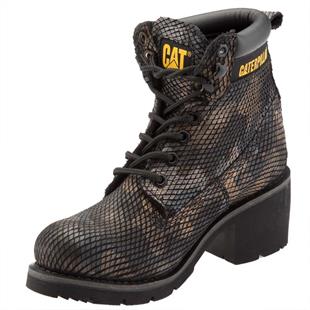 Caterpillar Ottawa Camouflage Deri Kadın Bot