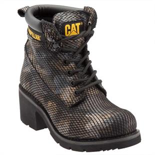 Caterpillar Ottawa Camouflage Deri Kadın Bot