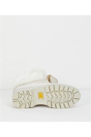 Caterpillar Utah Fur Beige Nubuk Kadın Bot