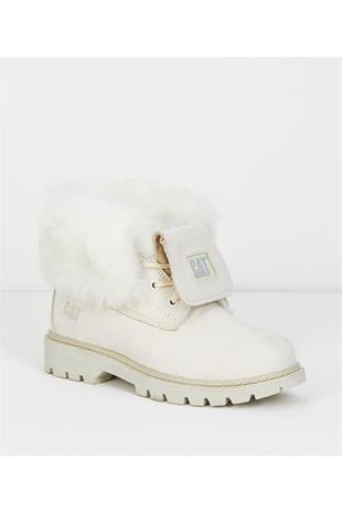 Caterpillar Utah Fur Beige Nubuk Kadın Bot