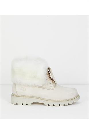 Caterpillar Utah Fur Beige Nubuk Kadın Bot