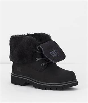 Caterpillar Utah Fur Black Nubuk Kadın Bot