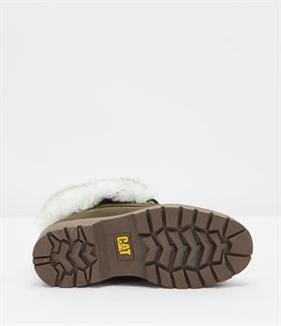 Caterpillar Utah Fur Dark Olıve Nubuk Kadın Bot