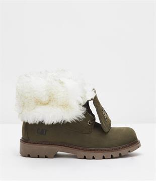 Caterpillar Utah Fur Dark Olıve Nubuk Kadın Bot