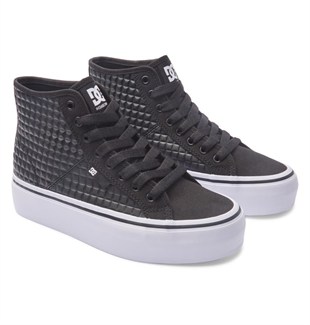 DC Shoes ADJS300296 Manual Hi Platform Battleship/Gum Kadın Sneaker