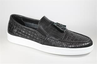 FreeFoot 1132Siyah Püsküllü Erkek Ayakkabı
