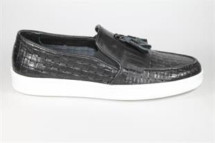 FreeFoot 1132Siyah Püsküllü Erkek Ayakkabı