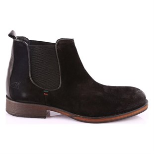FreeFoot 3601-1 Siyah Süet Çekme Bot