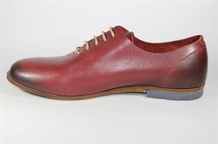 FreeFoot 541 Bordo Deri Erkek Ayakkabı