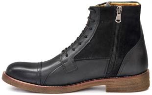 FreeFoot 6558 Siyah Deri Erkek Bot