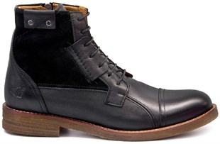 FreeFoot 6558 Siyah Deri Erkek Bot
