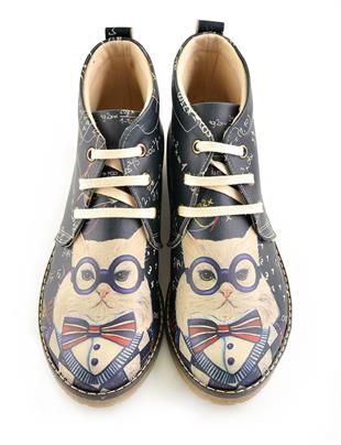 Goby PH222 Siyah Desenli Kadın Bot