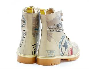 Goby TMB1011 Bej Desenli Kadın Bot