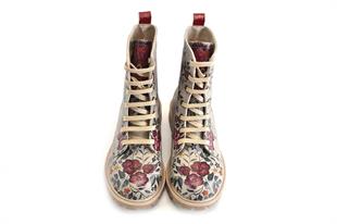 Goby TMB1046 Bej Desenli Kadın Bot