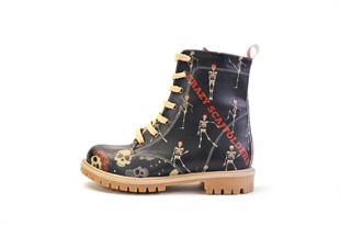 Goby TMB1058 Siyah Desenli Kadın Bot