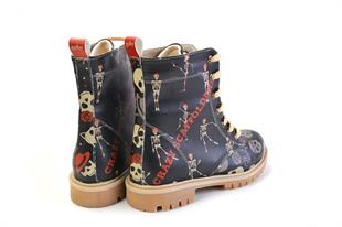 Goby TMB1058 Siyah Desenli Kadın Bot