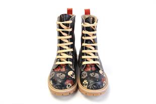 Goby TMB1058 Siyah Desenli Kadın Bot