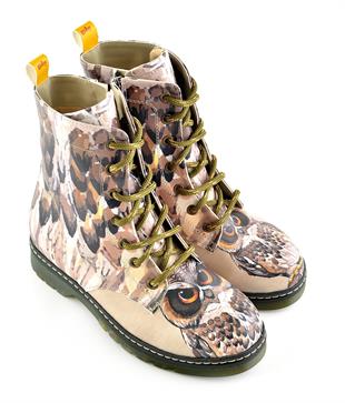 Goby WMRT124 Bej Desenli Kadın Bot