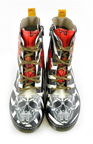 Goby WMRT126 Siyah Desenli Kadın Bot