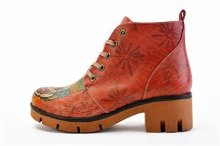 Goby YHP103 Taba Desenli Kadın Bot